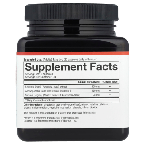 Youtheory, Шафран, 60 капсул