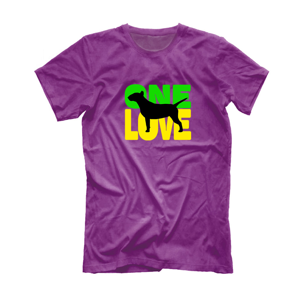 Футболка "Бультерьер - ONE LOVE"