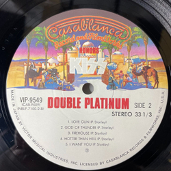 Винтажная виниловая пластинка LP Kiss Double Platinum (Japan 1978) (Obi) God Of Thunder