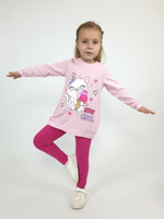 02-125-5 Комплект для девочки (джемпер+ лосины)