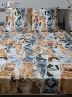 Простынь евро 240х220 см, 100% хлопок