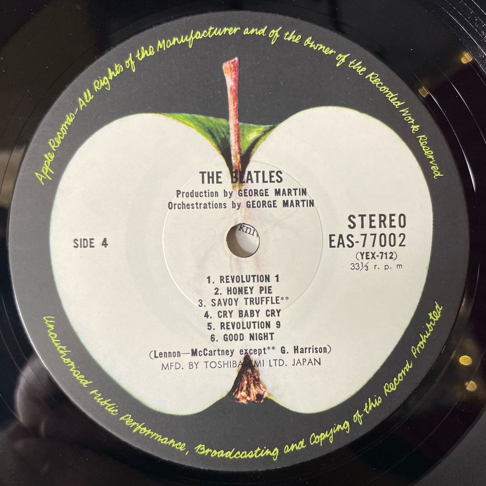 Винтажная виниловая пластинка LP The Beatles White Album Белый Альбом (Japan 1976) (Obi, Постер) Blackbird