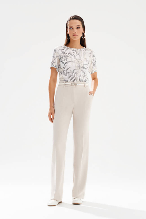 23542 Блузка женская (молочный принт)