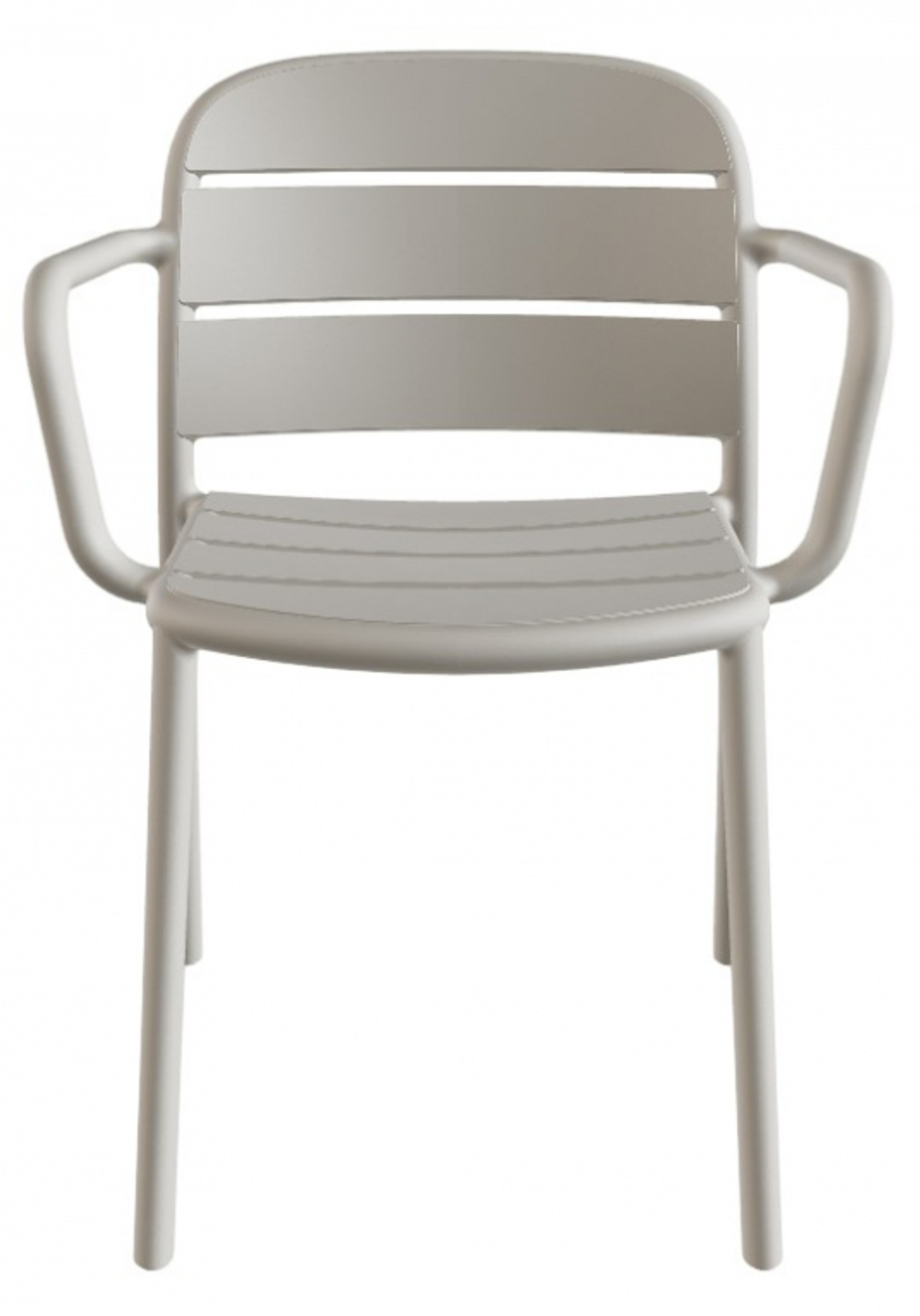 Кресло пластиковое Papatya Beykoz-K, светло-серый