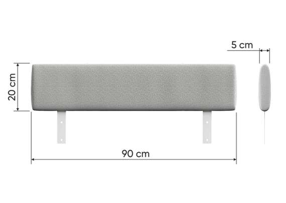 Защитный бортик для дивана-кровати KIDI Soft (бежевый)