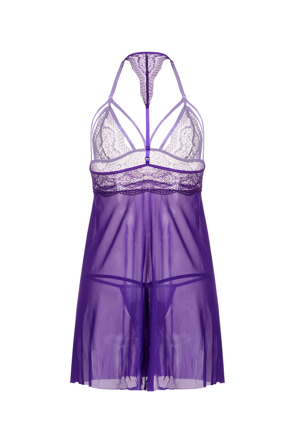 Комбинация и стринги Candy Girl Nevaeh фиолетовые OS