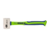 11166 Киянка резиновая, 225г, белая резина, фибергласовая рукоятка Сибртех