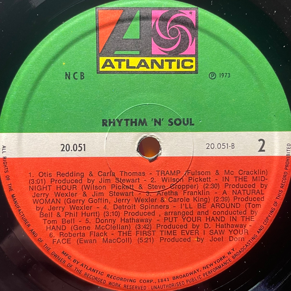 Сборник Rhythm 'N' Soul - 25 - The Atlantic Years (Скандинавия 1973г.)