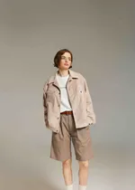 Куртка Called a Garment Corduroy work Светло-бежевая