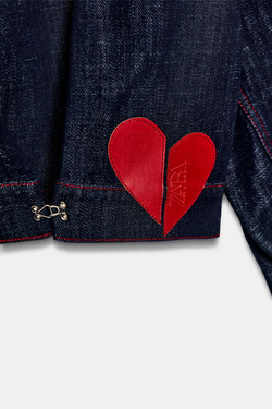 ZARA КУРТКА Z1975 С ПОГОНАМИ, СИНИЙ