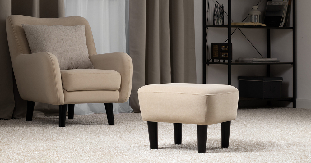 Дакота пуф (кремовый)