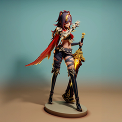 Dehya with sword - Genshin Impact