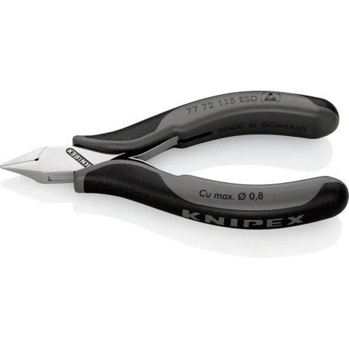 Кусачки боковые для электроники антистатические 115 мм Knipex 77 72 115 ESD