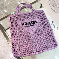 Prada Crochet Tote Bag 38 cm