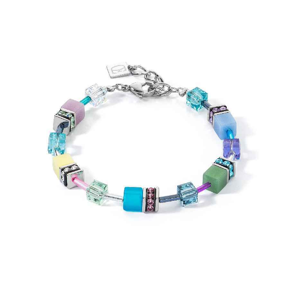 Браслет Multicolour Pastel Silver Coeur de Lion
