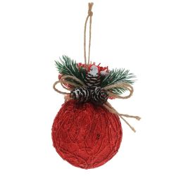 GAEM Набор из 3шт Украшение новогоднее "Шар", D 7.5 см, L23,5 W8 H11,5 см