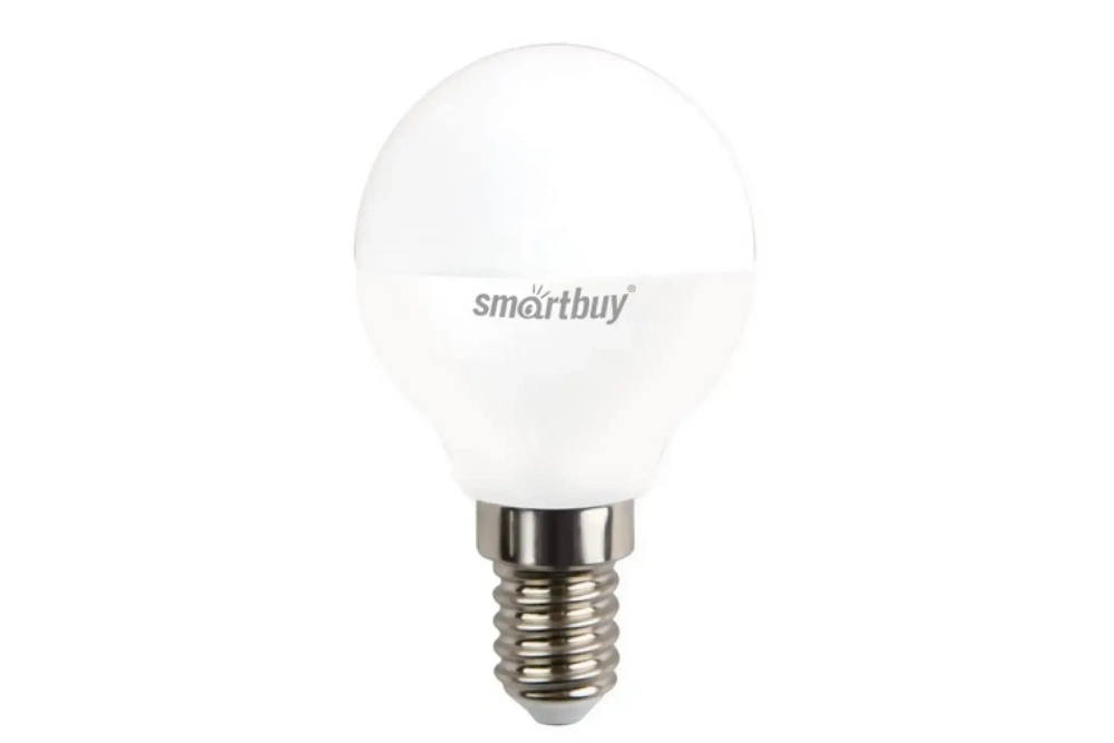 Лампа Smartbuy, Е14, 7W, P45 (шар), 220В, 500Лм, 3000К (100)*
