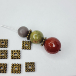 Разделитель для бусин, 6мм, античная бронза