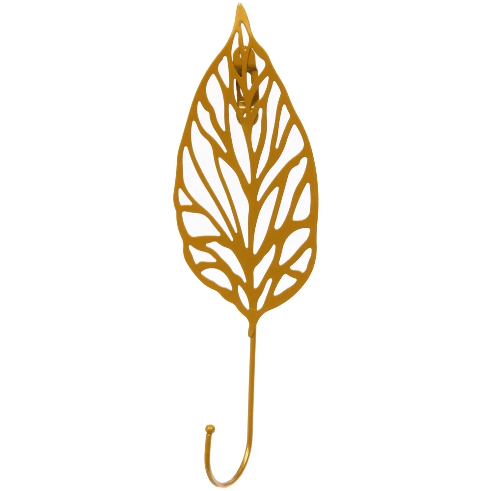 Крючок интерьерный металлический «ЛОФТ ТАМБЛ», лантана, цвет золото, 9*24,5см