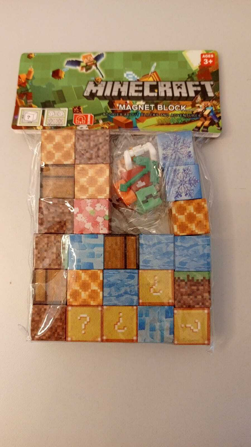 Конструктор магнитный "Minecraft" 25 деталей
