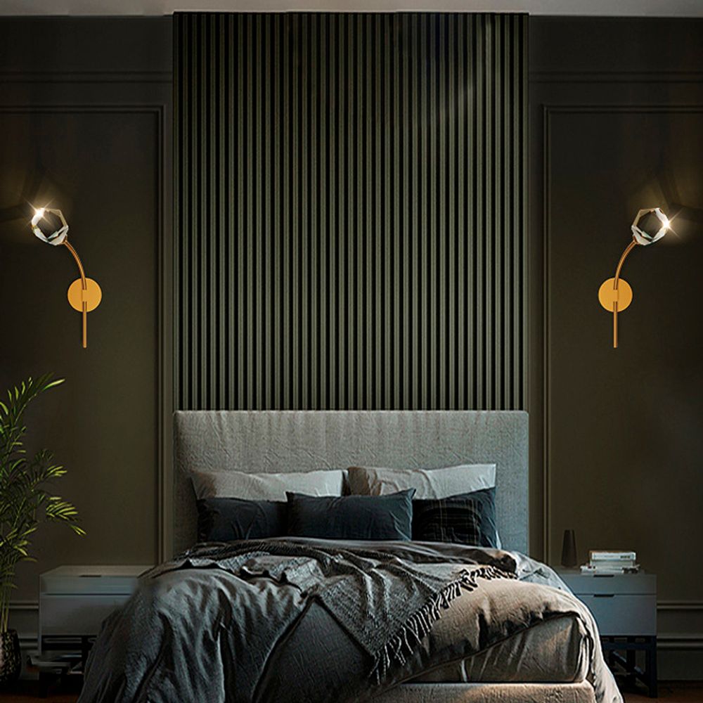 Настенный Светильник Cristel C Wall L38 Right Brass By Imperiumloft
