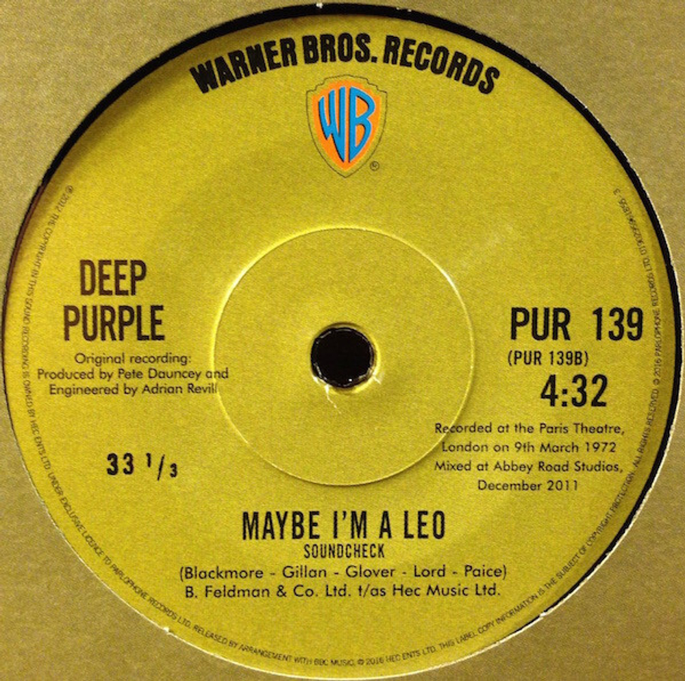 Deep Purple / In Concert '72 (2LP+7"Vinyl Single)