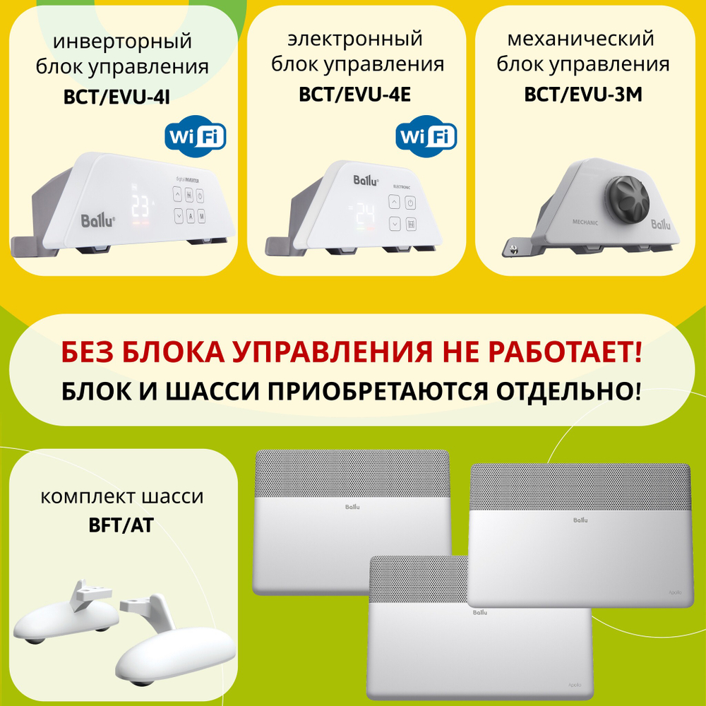 Модуль отопительный электрического конвектора Ballu Apollo Transformer BEC/AT-1500