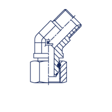 Соединение FRN45 BSP 1/4" CAST