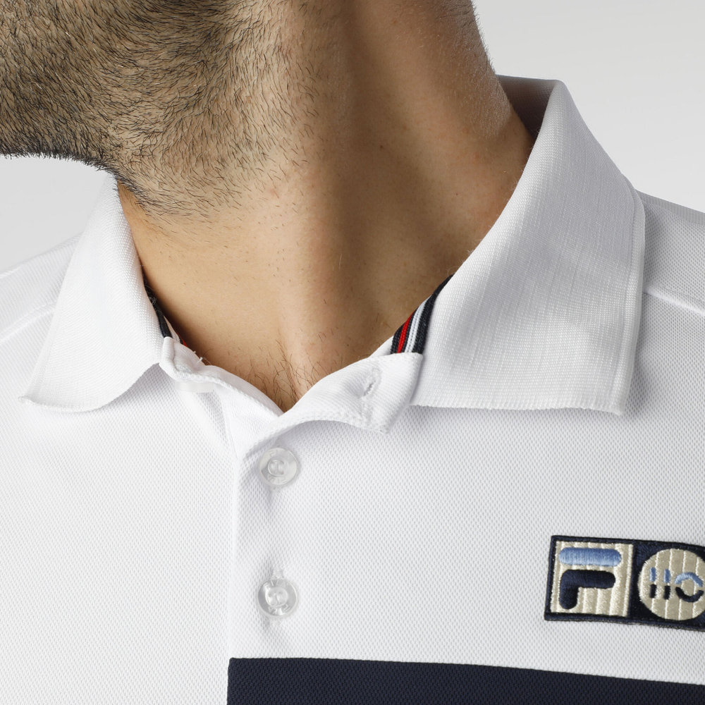 Мужское теннисное поло Fila Louie Polo Men - White