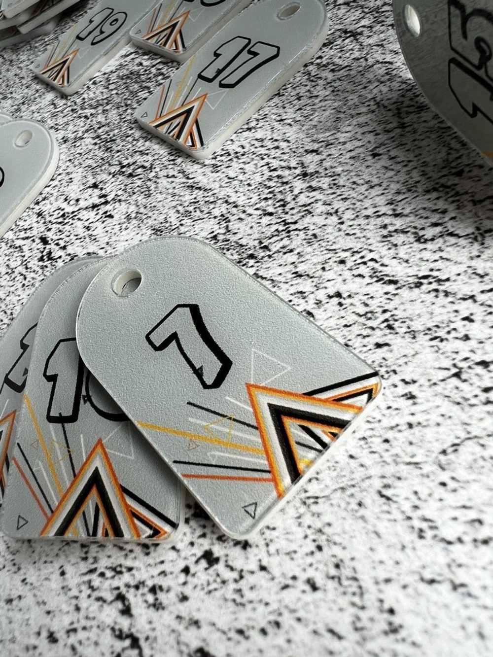 Номерки для ключей 3х5 см