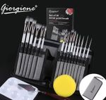 Набор кистей художественных Giorgione 19 пр. кисти мастихин палитра, ткань пенал, подар уп