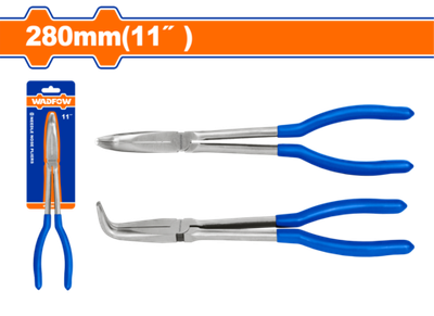 Длинногубцы с удлинёнными рукоятками и загнутыми на 90 градусов 280мм WADFOW WPL3E11