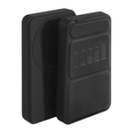 Внешний аккумулятор MagSafe с подставкой Студия Артемия Лебедева «Пауэрбанкус: Заряд» (10000 мА·ч) Беспроводная зарядка: Qi 15 Вт, магнитное крепление для зарядки Apple Watch (Qi 2 Вт). Проводная зарядка: USB-C. Есть Lightning для зарядки аккумулятора, LE