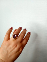 Кольцо позодлоченное с камнем.Размер-17