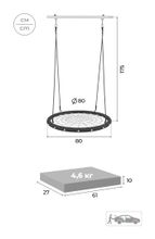 ROMANA Качели-гнездо сетка 80см