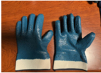 Хлопковая подкладка из джерси, манжет безопасности, полное нитриловое покрытие, шероховатая поверхность