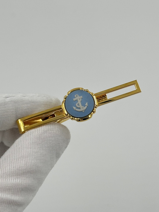 Зажим для галстука с якорем Wedgwood