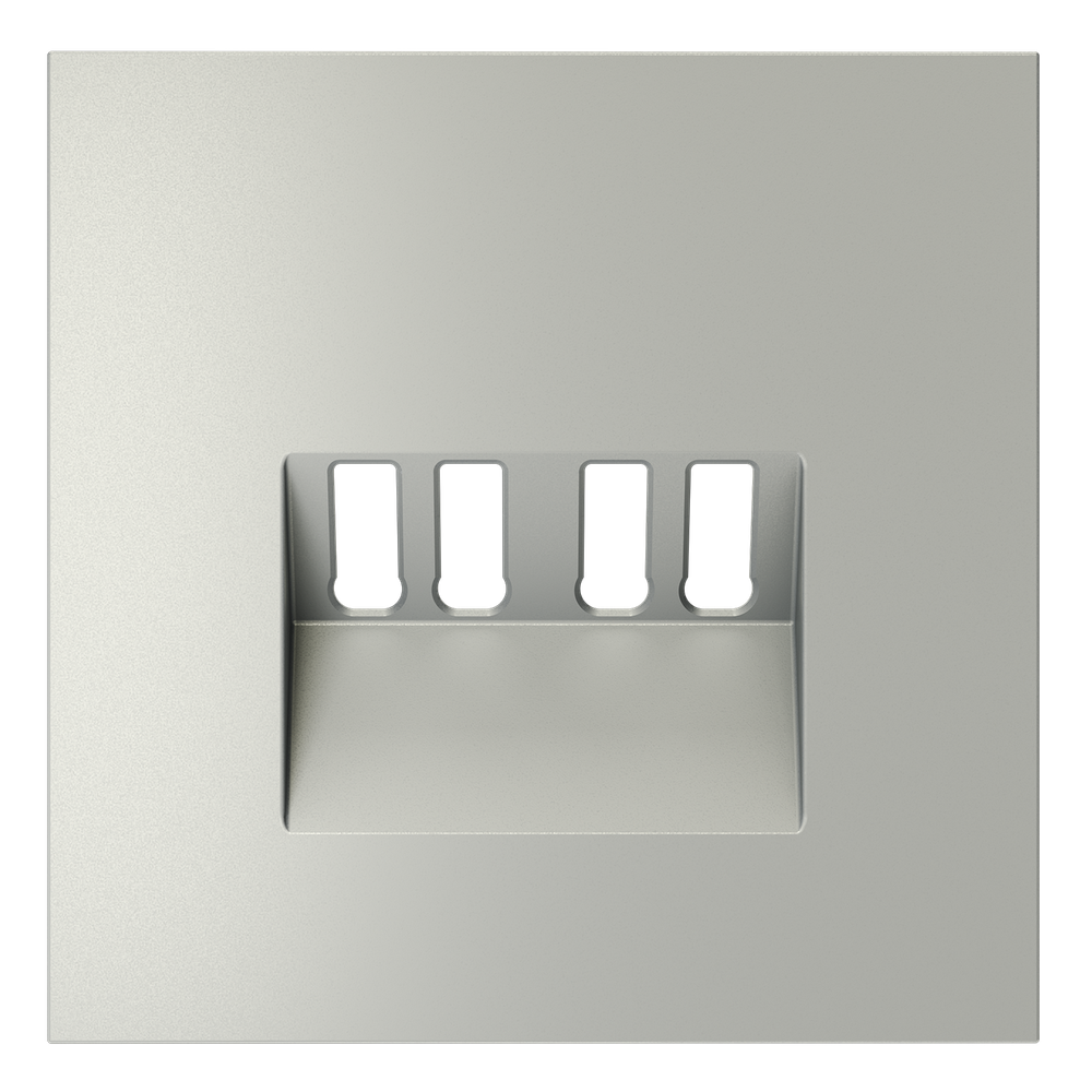 Накладка для розетки акустической 4-местной , S70 (сталь)