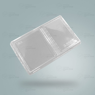 Крышка 0 мм, прозрачная, 2-сегментная OneClick lid 800/0