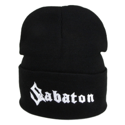 Зимняя шапка с вышивкой группы Sabaton