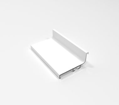 Профиль горизонтальный L-образный L=4050 Белый крашеный