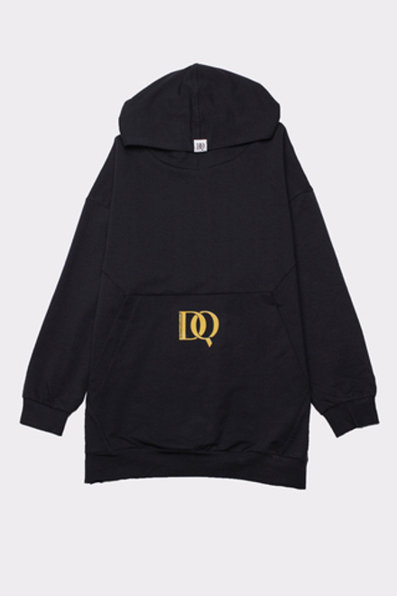"DQ" black hoodie