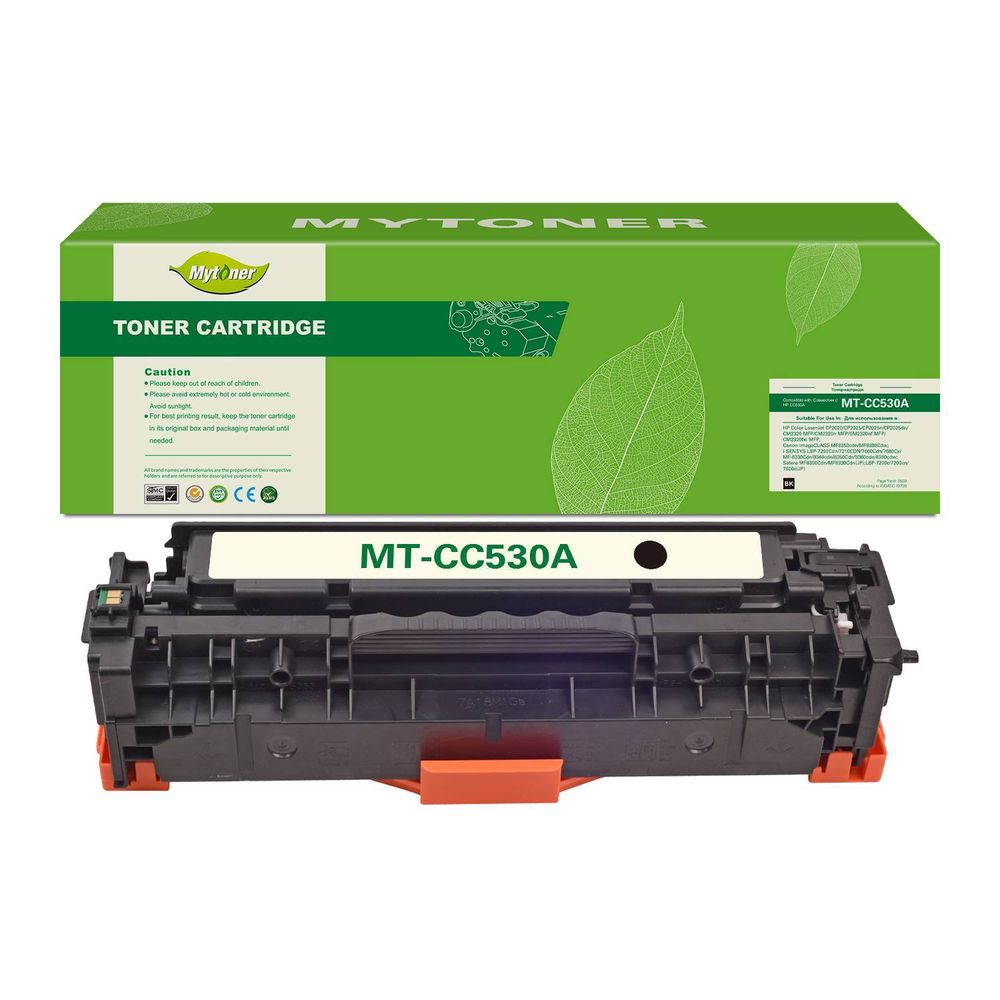 Картридж MyToner, аналог HP CC530A/304A/Canon 718 черный 3.5k с чипом