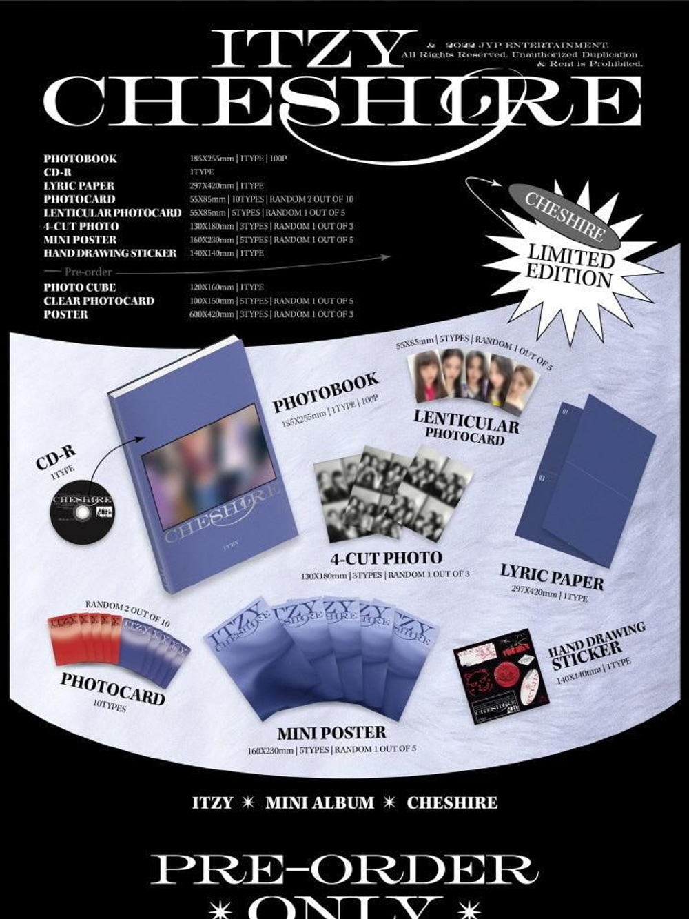 Альбом ITZY - CHESHIRE Mini Album LIMITED Edition