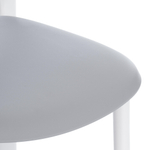 Стул ADORE (mod. XRB-1025) пластик, серый / белый (grey / white), 41 х 53 х 81,5 см