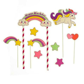 Топпер «Единорог и радуга», набор 8 шт.