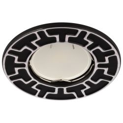 ST5 CH/BK Светильник ЭРА штампованный MR16,12V/220V, 50W черный/хром