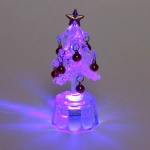 Сувенир с подсветкой «Морозная ёлочка» 7,5*2 см , красный