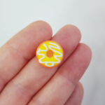 Бусина лэмпворк, пончик с глазурью, р-р 15мм, штучно