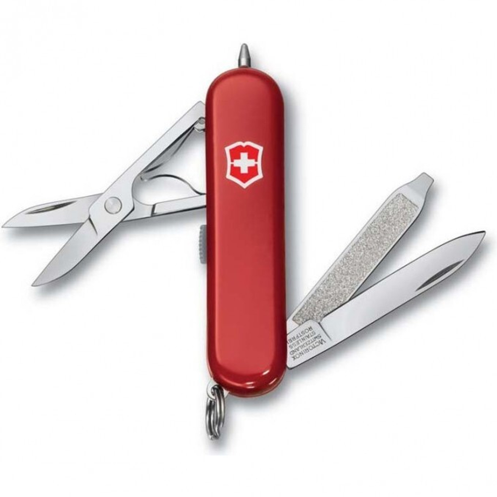 Нож-брелок Victorinox Classic Signature Lite, 58 мм, 7 функций, красный